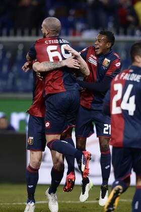 Genua, Italien - Serie A 2014 2015 Genoa CFC vs. ACF Fiorentina: Stefano Sturaro 