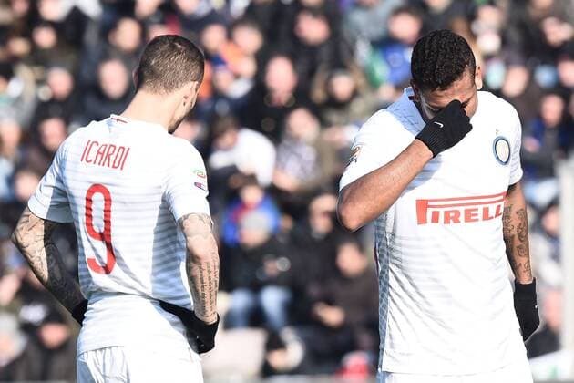 Aktuell Fußball, Italien, Serie A, Sassuolo Calcio - Inter Mailand Serie A US Sassuolo Calcio - Inter Mailand Fredy Guarin-Mauro Icardi 
