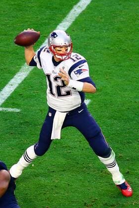 01 FEB 2015: New England Patriots Quarterback Tom Brady (12) during the second quarter of Super Bowl XLIX. The New England Patriots defeat the Seattle Seahawks 28-24 in Super Bowl XLIX at University of Phoenix Stadium in Glendale Arizona.New England Patriots Quarterback Tom Brady (12) was also named the game MVP. NFL American Football Herren USA FEB 01 Super Bowl XLIX - Patriots v Seahawks Icon020115082 EDITORIAL USE ONLY