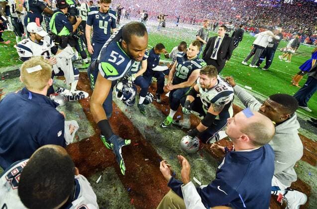 Feb 1, 2015 - Glendale, Arizona, U.S. - The New England Patriots won Super Bowl XLIV for the fourth time in franchise history, beating the Seahawks 28-24. The Super Bowl was held at The University of Phoenix Stadium. NFL American Football Herren USA 2015 - Patriots Win Super Bowl XLIX - ZUMAm67_