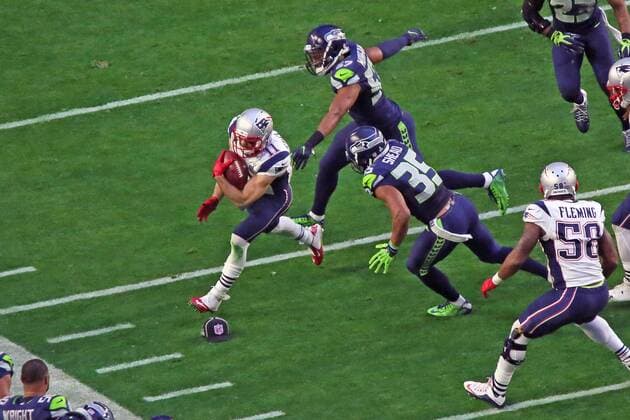 WR Julian Edelman (Patriots) - Super Bowl XLIX, Seattle Seahawks vs. New England Patriots, University of Phoenix Stadium, Phoenix
