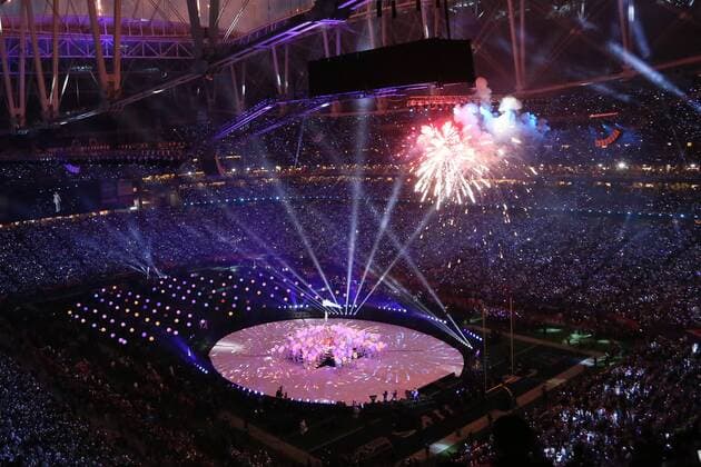 Halbzeitshow des Super Bowl XLIX mit Katy Perry - Super Bowl XLIX, Seattle Seahawks vs. New England Patriots, University of Phoenix Stadium, Phoenix
