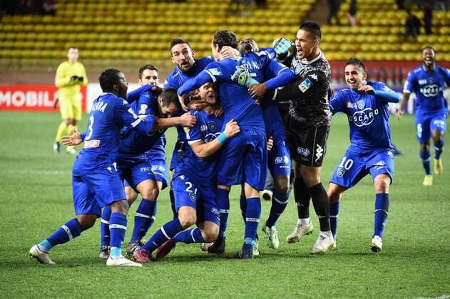 EQUIPE DE FOOTBALL DE BASTIA - ATTITUDE - JOIE FOOTBALL : AS Monaco vs SC Bastia - Coupe de la Ligue - 04 02 2015 FEP 