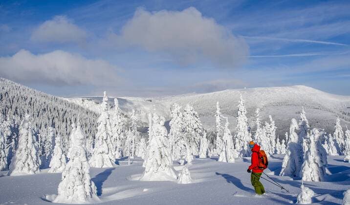 Ski mountaineering in Krkonose Mountains (Giant Mountains), Czech Republic, pictured on Thursday, February 5, 2015. (CTKxPhoto DavidxTanecek) CTKPhotoP201502050622401  TAD 003