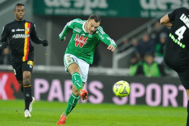 Yohan Mollo (saint etienne) FOOTBALL : Saint Etienne vs Lens - Ligue 1 - 06 02 2015 FredericChambert Panoramic 
