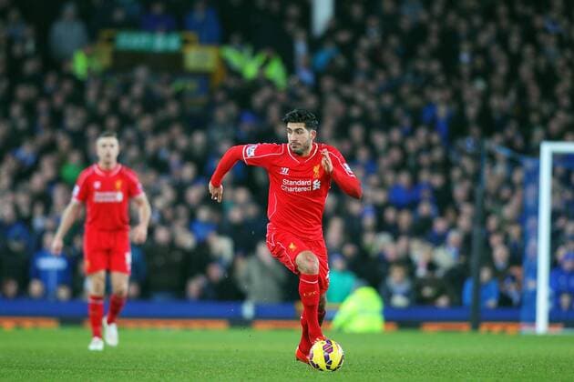 07.02.2015. Goodison Park, Liverpool, England. Barclays Premier League Football. Everton versus Liverpool. Liverpool midfielder Emre Can runs with the ball xPaulxKeevilx  ActionPlus11595587
