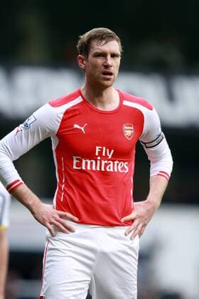 Tottenham Hotspur vs FC Arsenal . . London, UK . . 07.02.15 Per Mertesacker (A) 