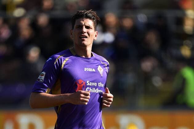 Mario Gomez Fiorentina, Firenze 08-02-2015 Stadio Artemio Franchi, Football Calcio Serie A AC Florenz ACF Fiorentina vs Atalanta Bergamo andreaxstaccioli