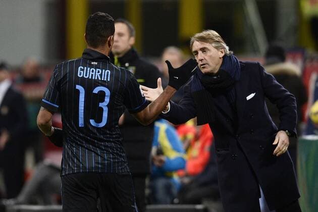 Aktuell Fußball, Italien, Serie A, Inter Mailand - US Palermo Db Milano 08 02 2015 - campionato di calcio serie A Inter Mailand vs US Palermo: Fredy Guarin 