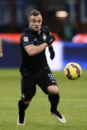 Aktuell Fußball, Italien, Serie A, Inter Mailand - US Palermo Db Milano 08 02 2015 - campionato di calcio serie A Inter Mailand vs US Palermo: Xherdan Shakiri 