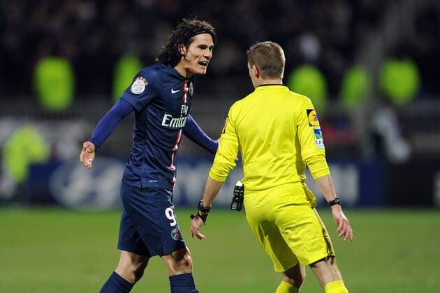 EDINSON CAVANI (psg) FOOTBALL : Lyon vs Paris SG - Ligue 1 - 08 02 2015 FEP Panoramic 