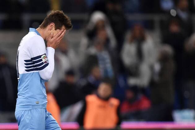 Miroslav Klose Lazio Dejection Roma 09-02-2015 Stadio Olimpico, Football Calcio Serie A Lazio Rom vs CFC Genua 1893 FC andreaxstaccioli