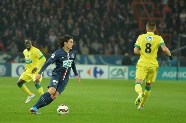 Edinson Cavani (psg) FOOTBALL : Paris SG vs Nantes - Coupe de France - 11 02 2014 AnthonyBIBARD FEP Panoramic 