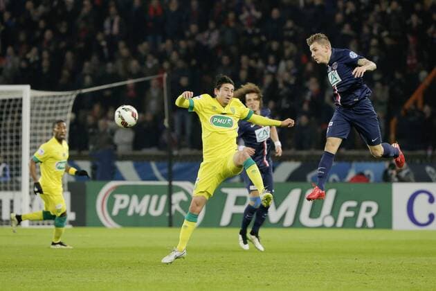 Lucas Digne (psg) FOOTBALL : Paris st Germain vs FC Nantes - Coupe de France 8eme - 11 02 2015 StephaneAllaman Panoramic 