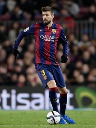Gerard Pique of FC Barcelona Barca during the Copa del Rey match between FC Barcelona and Villarreal at Camp Nou on february 11, 2015 in Barcelona, Spain FC Barcelona v Villarreal Copa del Rey 2014 2015 xVIxLaurensxLindhoutxIVx 3525709