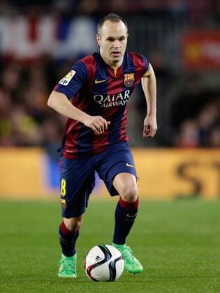 Andres Iniesta of FC Barcelona Barca during the Copa del Rey match between FC Barcelona and Villarreal at Camp Nou on february 11, 2015 in Barcelona, Spain FC Barcelona v Villarreal Copa del Rey 2014 2015 xVIxLaurensxLindhoutxIVx 3525729