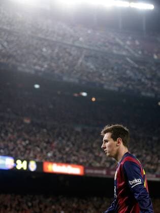 Lionel Messi of FC Barcelona Barca during the Copa del Rey match between FC Barcelona and Villarreal at Camp Nou on february 11, 2015 in Barcelona, Spain FC Barcelona v Villarreal Copa del Rey 2014 2015 xVIxLaurensxLindhoutxIVx 3526268