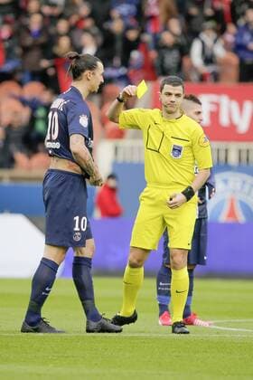 Zlatan Ibrahimovic (psg) joie but et enleve son maillot pour exposer son corps couvert de tatouages FOOTBALL : Paris st Germain vs SM Caen - Ligue 1 - 14 02 2015 StephaneAllaman Panoramic 