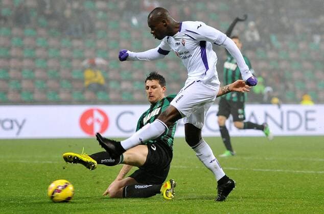 IPP20150214 Football - soccer: Serie A, Sassuolo Calcio - AC Florenz, khouma el babacar, francesco acerbi xHOCHxZWEIx xItalyxPhotoxPressx 