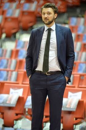 Marco Pesic, Geschaeftsfuehrer (FC Bayern Muenchen Basketball) , Einzelbild, FC Bayern Muenchen Basketball vs MHP Riesen LudwigsburgBasketball Bundesliga Saison 2014 2015, Beko BBL,14.02.15