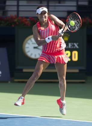 Heather Watson und Trainer Diego Veronelli Tennis - Dubai Tennis Championships 2015 - WTA Tennis Damen - - Dubai - - United Arab Emirates - 16 February 2015.
