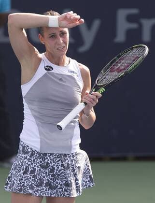 Flavia Pennetta (ITA) Tennis - Dubai Tennis Championships 2015 - WTA Tennis Damen - - Dubai - - United Arab Emirates - 18 February 2015.