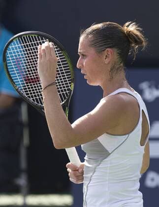 Flavia Pennetta (ITA) Tennis - Dubai Tennis Championships 2015 - WTA Tennis Damen - - Dubai - - United Arab Emirates - 18 February 2015.