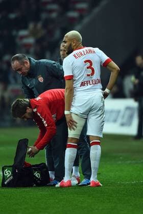 LAYVIN KURZAWA (mon) - BLESSURE FOOTBALL : Nice vs Monaco - Ligue 1 - 20 02 2015 FEP Panoramic 