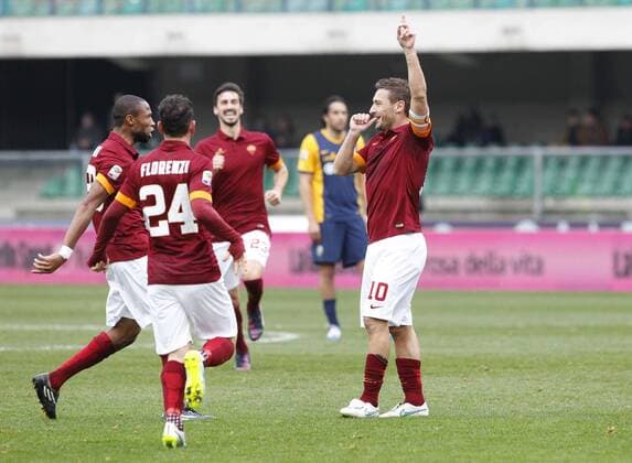 IPP20150222 Football - soccer: Serie A, Hellas verona - AS Rom, francesco totti 0-1 xHOCHxZWEIx xItalyxPhotoxPressx 