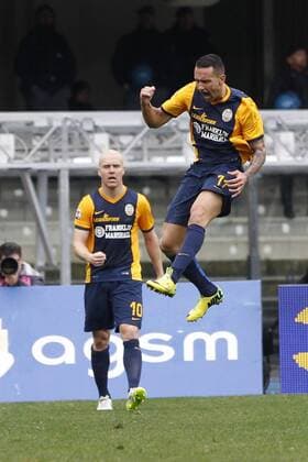 IPP20150222 Football - soccer: Serie A, Hellas verona - AS Rom, bosko jankovic 1-1 xHOCHxZWEIx xItalyxPhotoxPressx 