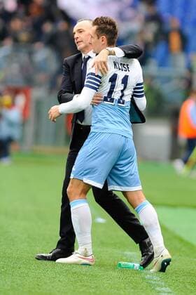 IPP20150222 Football - soccer: Serie A, Lazio Rom - US Palermo, stefano Pioli coach lazio, miroslav Klose xHOCHxZWEIx xItalyxPhotoxPressx 