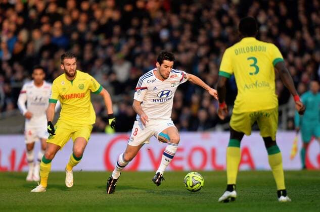 Yoann Gourcuff (ol) FOOTBALL : Lyon vs Nantes - Ligue 1 - 02 22 2015 AnthonyBIBARD FEP Panoramic 
