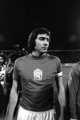 Fußball, EM Finale 1976 in Belgrad, Tschechoslowakei - Deutschland 5:3 i. E Europameisterschaft Finale, BR Deutschland - Tschechoslowakei in Belgrad: Anton Ondrus (CSSR)