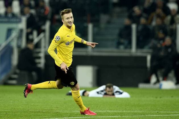 Champions League Juventus Turin - BVB Borussia Dortmund Torjubel Marco Reus 