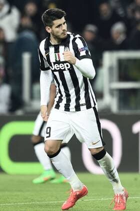 Champions League Juventus Turin - BVB Borussia Dortmund Torjubel Alvaro Morata 