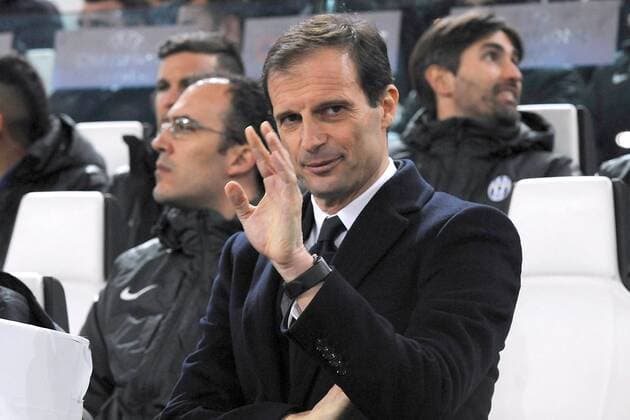 Champions League Juventus Turin - BVB Borussia Dortmund L ALLENATORE DELLA JUVENTUS MASSIMILIANO ALLEGRI xHOCHxZWEIx xItalyxPhotoxPressx 
