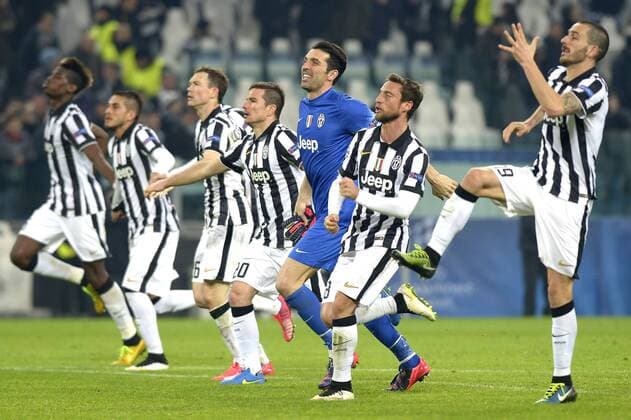 Esultanza finale giocatori Juventus, Champions League Juventus Turin - BVB Borussia Dortmund filippoxalfero