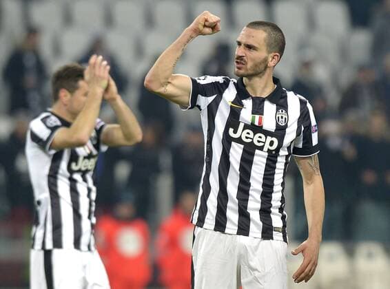 Esultanza finale Leonardo Bonucci Juventus, Champions League Juventus Turin - BVB Borussia Dortmund filippoxalfero