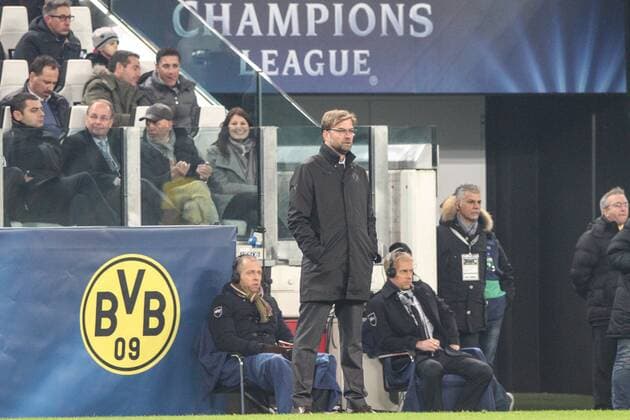 Feb. 24, 2015 - Turin, Italy - Borussia Dortmund coach Jurgen Klopp during the Uefa Champions League Round of 16 football match JUVENTUS - BORUSSIA DORTMUND on 24 02 15 at the Juventus Stadium in Turin, Italy. Copyright 2015 Ã‚Â© Matteo Bottanelli Championsleague, Juventus v Borussia  - ZUMAn230
