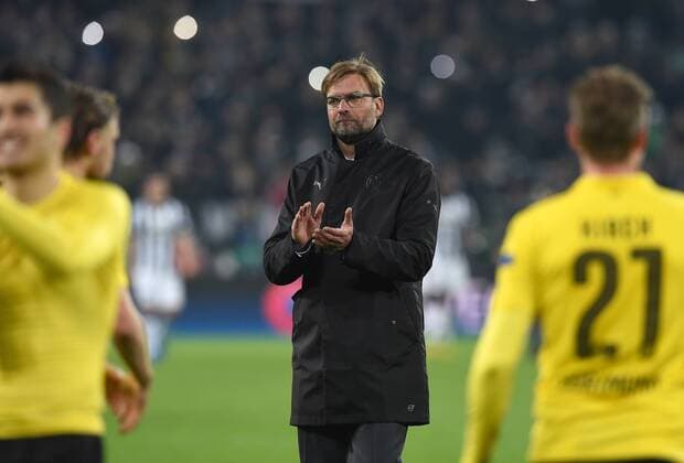 FUSSBALL CHAMPIONS LEAGUE SAISON 2014 2015 ACHTELFINAL HINSPIEL Juventus Turin - Borussia Dortmund 24.02.2015 Trainer Juergen Klopp (Borussia Dortmund) ist nach dem Abpfiff enttaeuscht 