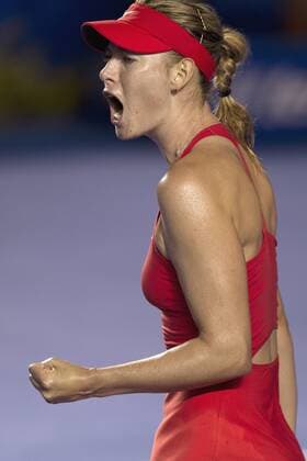 ACAPULCO, Feb. 25, 2015 -- Maria Sharapova reacts during the women s single at the Abierto Mexicano Telcel tennis tournament in Acapulco Feb. 25, 2015. (SP) ACAPULCO-TENNIS-OPEN AlejandroxAyala 