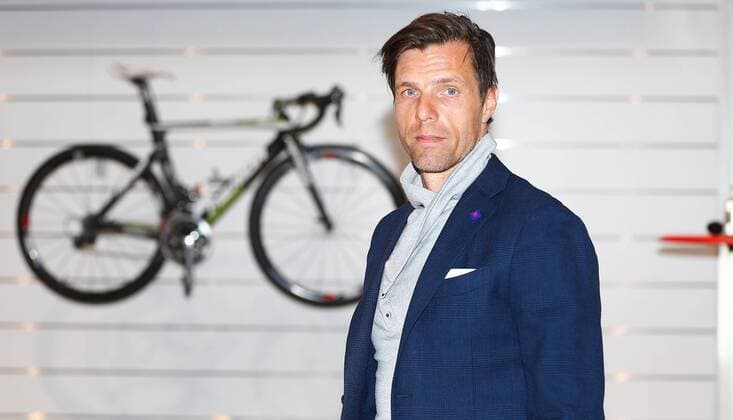 26.02.2015 Basel , SCHWEIZ, Radsport Teampräsentation Roth Skoda , zu Gast Nationaltrainer der U23 Schweiz Danilo Hondo GER 