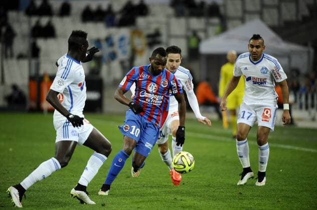 Lenny Nangis (Caen) FOOTBALL : Olympique Marseille vs SM Caen - Ligue 1 2014 2015 - 27 02 2015 FranckPennant Panoramic 