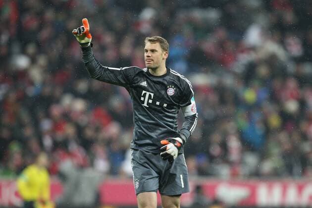 Schlussjubel, Manuel Neuer 1 (FC Bayern Muenchen) , FC Bayern Muenchen vs. 1. FC Koeln, Fussball, 1.Bundesliga, 27.02.2015 EP_ckt