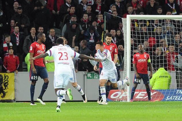 Corentin TOLISSO (lyo) - JOIE FOOTBALL : OSC Lille vs Olympique Lyon - Ligue 1 2014 2015 - 28 02 2015 NLeGouic FEP Panoramic 