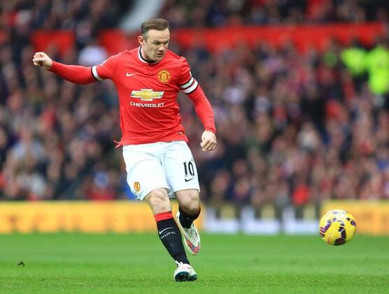Wayne Rooney of Manchester United ManU - Manchester United (ManU) vs. AFC Sunderland - Barclay s Premier League - Old Trafford - Manchester - 28 02 2015 EDITORIAL USE ONLY. No use with unauthorised audio, video, data, fixture lists, club league logos or live services. Online in-match use limited to 120 images, no video emulation. No use in betting, games or single club league player publications.