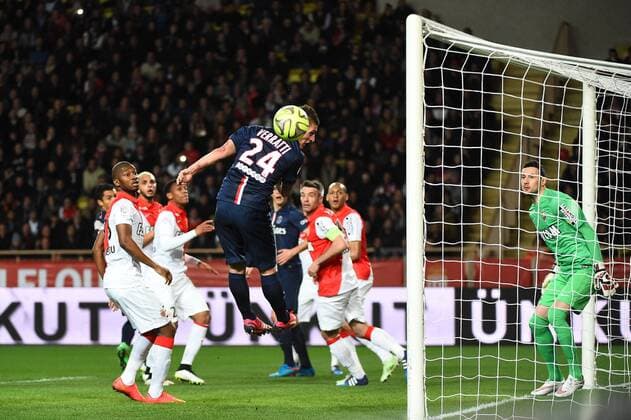 DANIJEL SUBASIC (mon) - Almamy TOURE (mon) - MARCO VERRATTI (psg) FOOTBALL : Monaco vs Paris SG - Ligue 1 - 01 03 2015 FEP Panoramic 