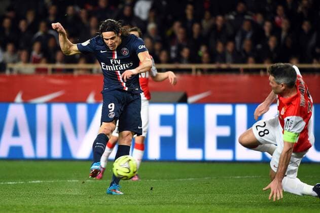 EDINSON CAVANI (psg) FOOTBALL : Monaco vs Paris SG - Ligue 1 - 01 03 2015 FEP Panoramic 