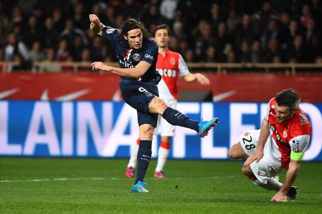 EDINSON CAVANI (psg) FOOTBALL : Monaco vs Paris SG - Ligue 1 - 01 03 2015 FEP Panoramic 