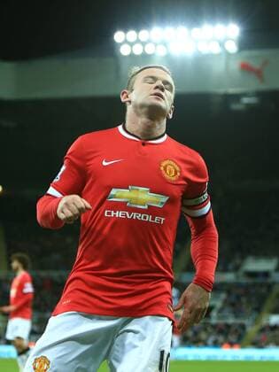 Wayne Rooney of Manchester United ManU looks dejected - Newcastle United vs. Manchester United ManU - Barclay s Premier League - St James Park - Newcastle - 04 03 2015 Pic PhilipxOldham Sportimage EDITORIAL USE ONLY. No use with unauthorised audio, video, data, fixture lists, club league logos or live services. Online in-match use limited to 120 images, no video emulation. No use in betting, games or single club league player publications.